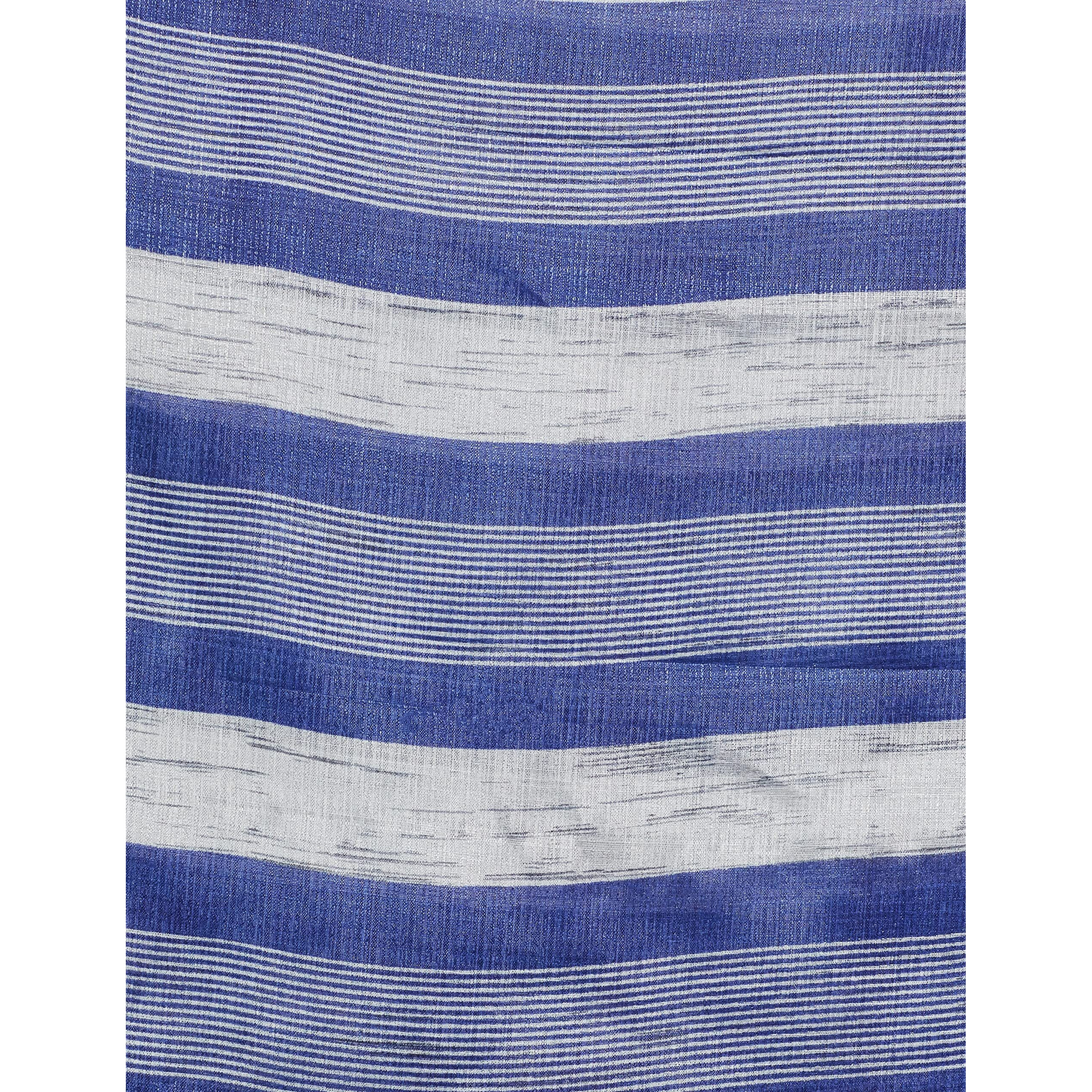 Yashika Womens Art Silk Saree With Blouse Piece (Naurta Navy_Navy)