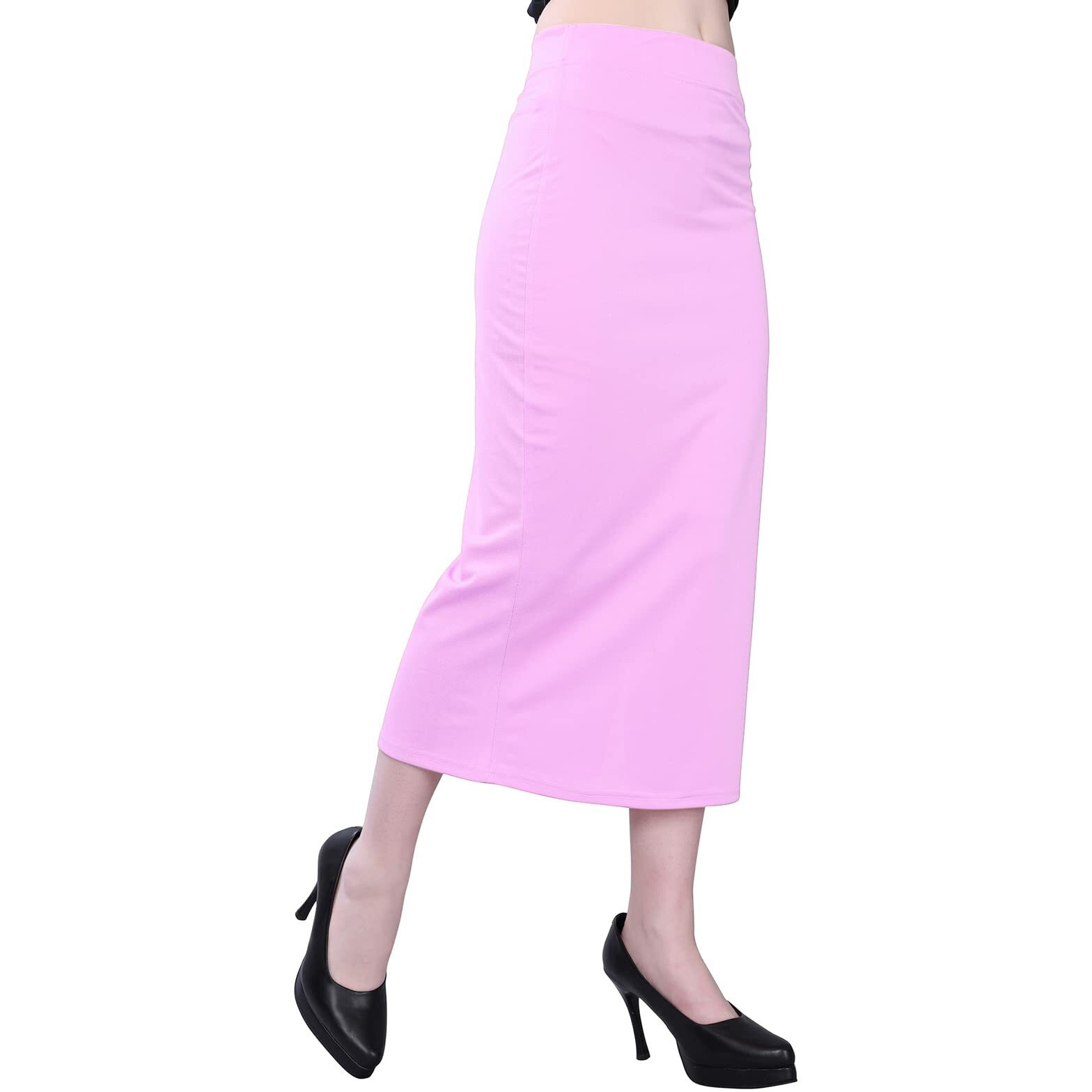 SIRIL Womens Lycra Full Elastic Saree Shapewear Patticoat(292TK138-XL,_Lavender)