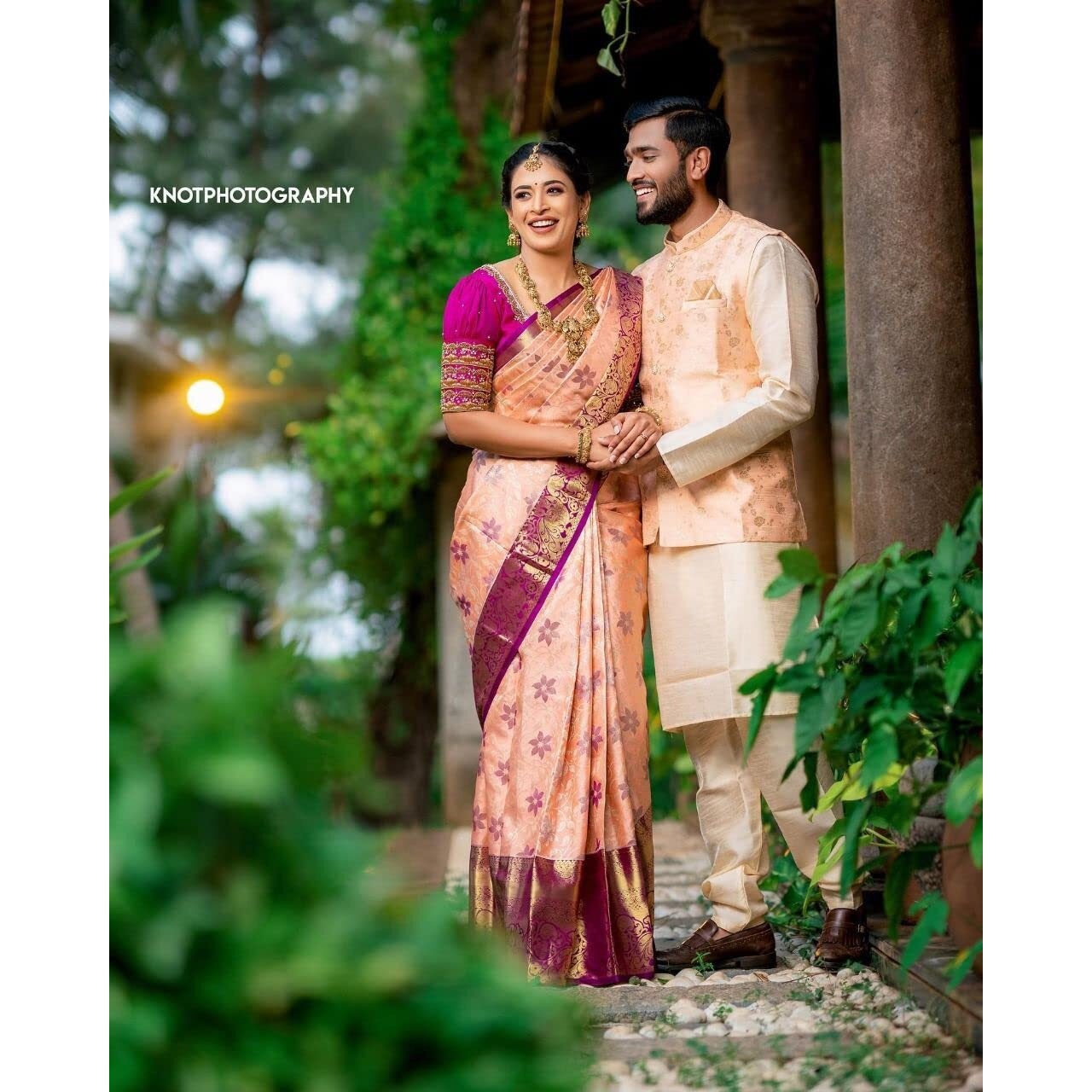 SGF11 Womens Kanjivaram Soft Silk Saree With Blouse Piece (Pink