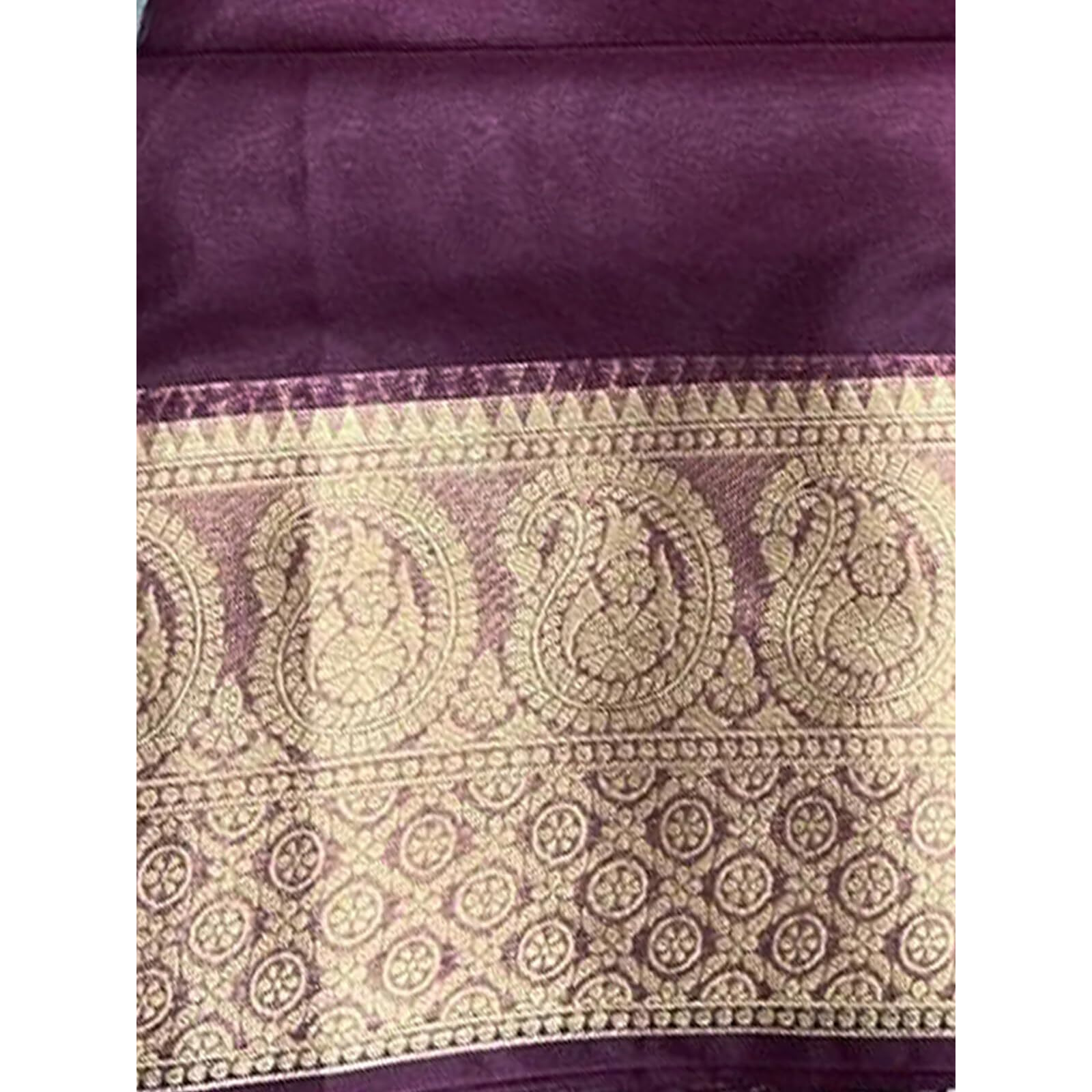 SIRIL Womens Zari Patta Organza Saree with Unstitched Blouse Piece (3276S258_Wine)