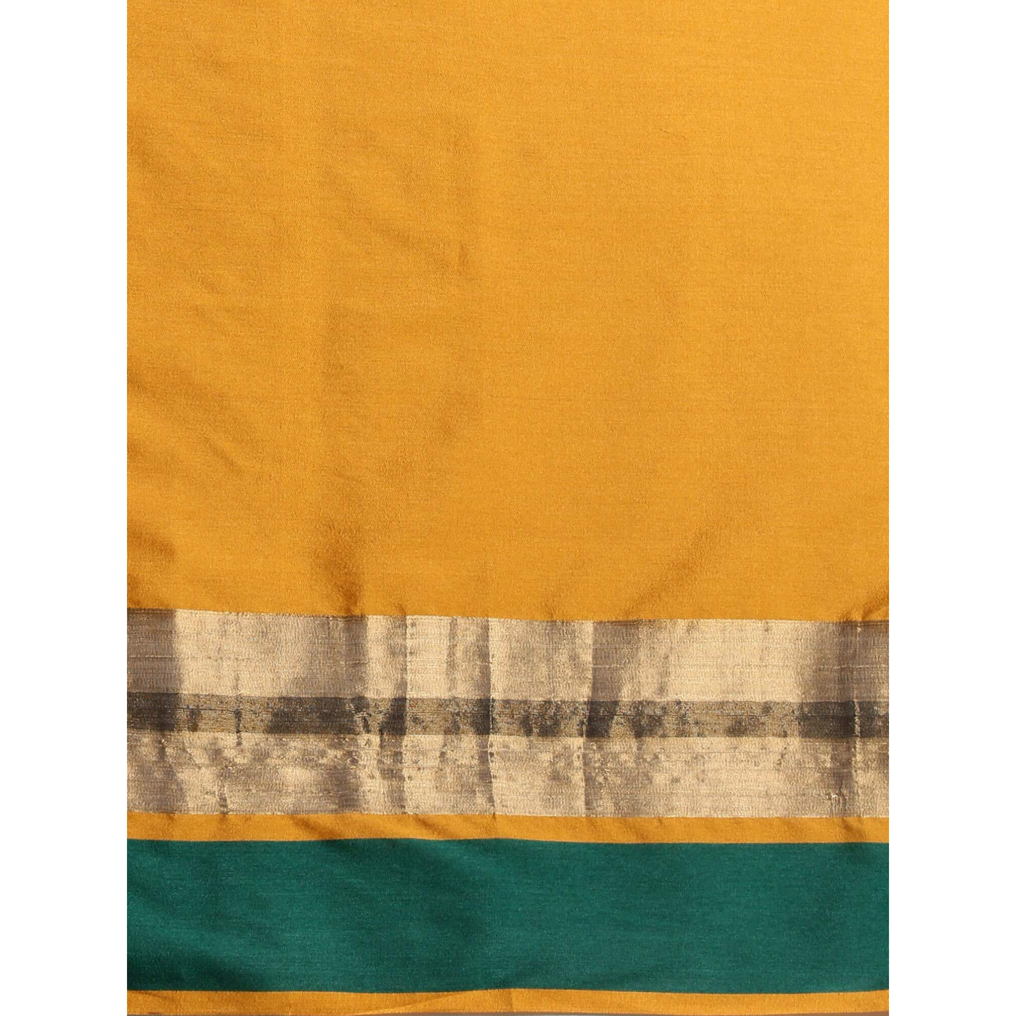 SAREE MALL Womens Silk Cotton Saree With Blouse Piece (8AURA8005_M Sarees for women_Mustard)