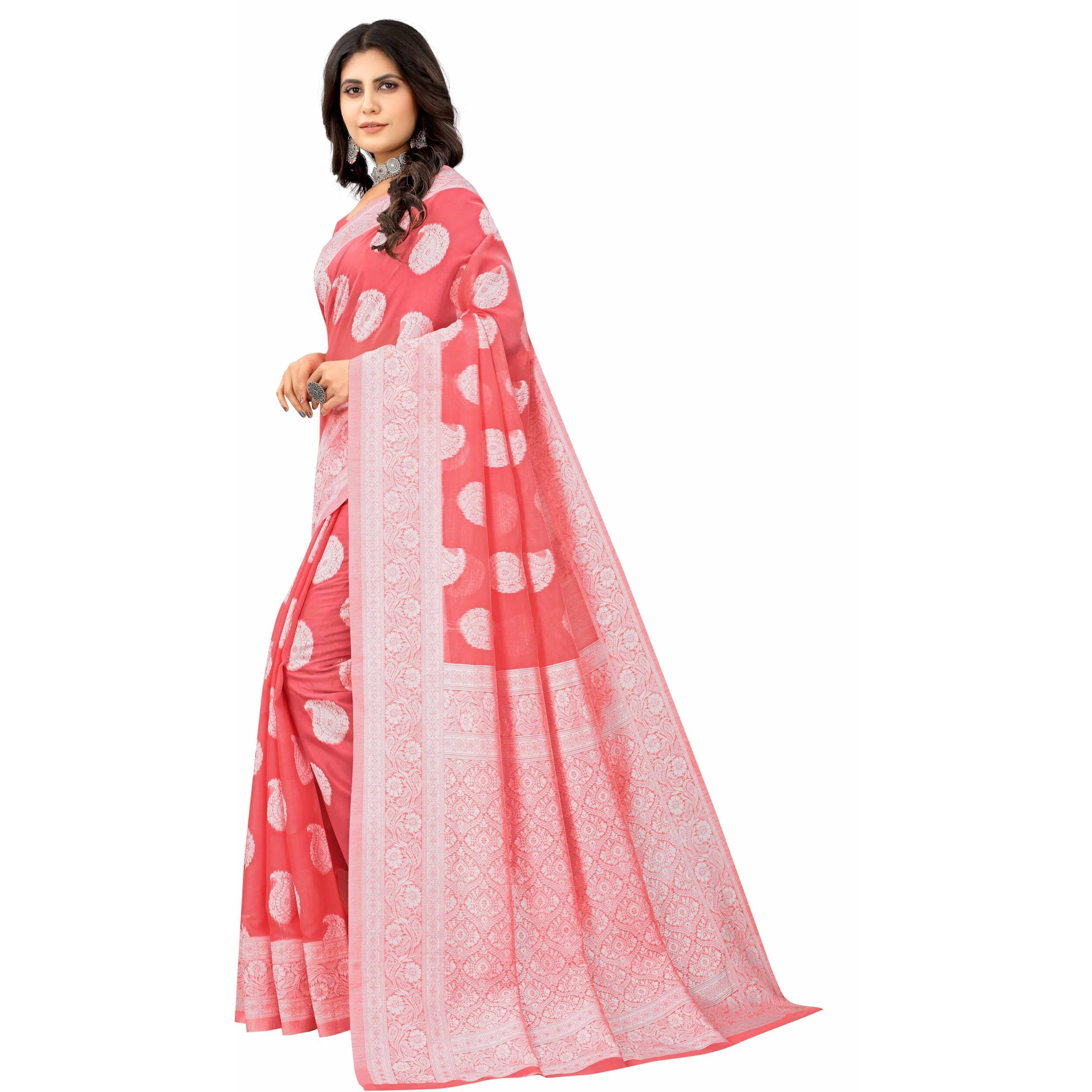 Sugathari Womens Banarasi Saree Pure Kanjivaram Silk Saree Soft new ladies 2023 Design Wear Pattu Sarees Latest Cotton Party Sari collections With Blouse Piece for Wedding sadi (SAM PARI-156 GAJRI)