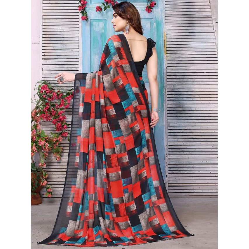 Satrani Womens Pure Georgette Saree (3201S2295NA_Multi1)