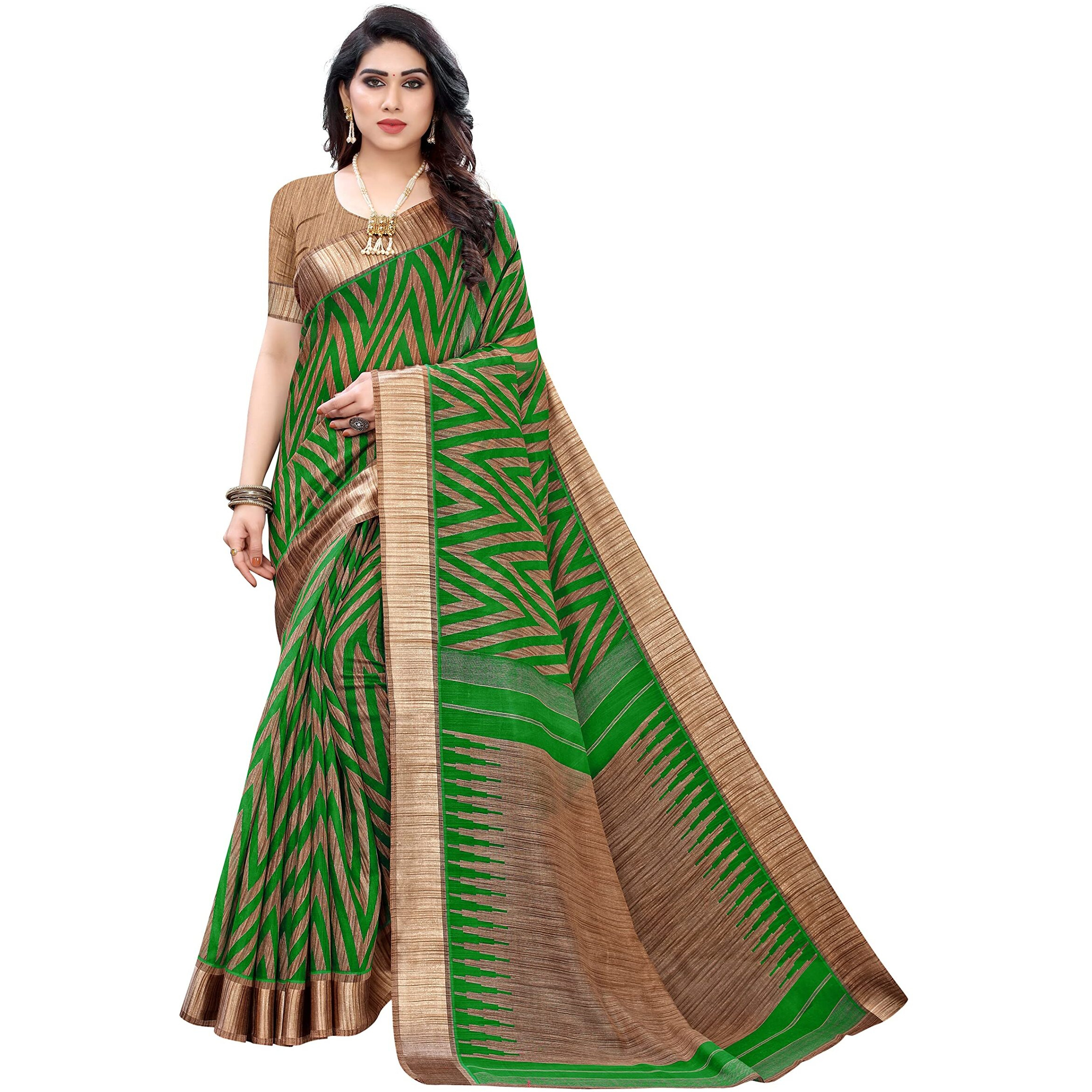 Bee M Pee Designer Printed Collection Blend Cotton Sarees for Women 2022 Turquoise