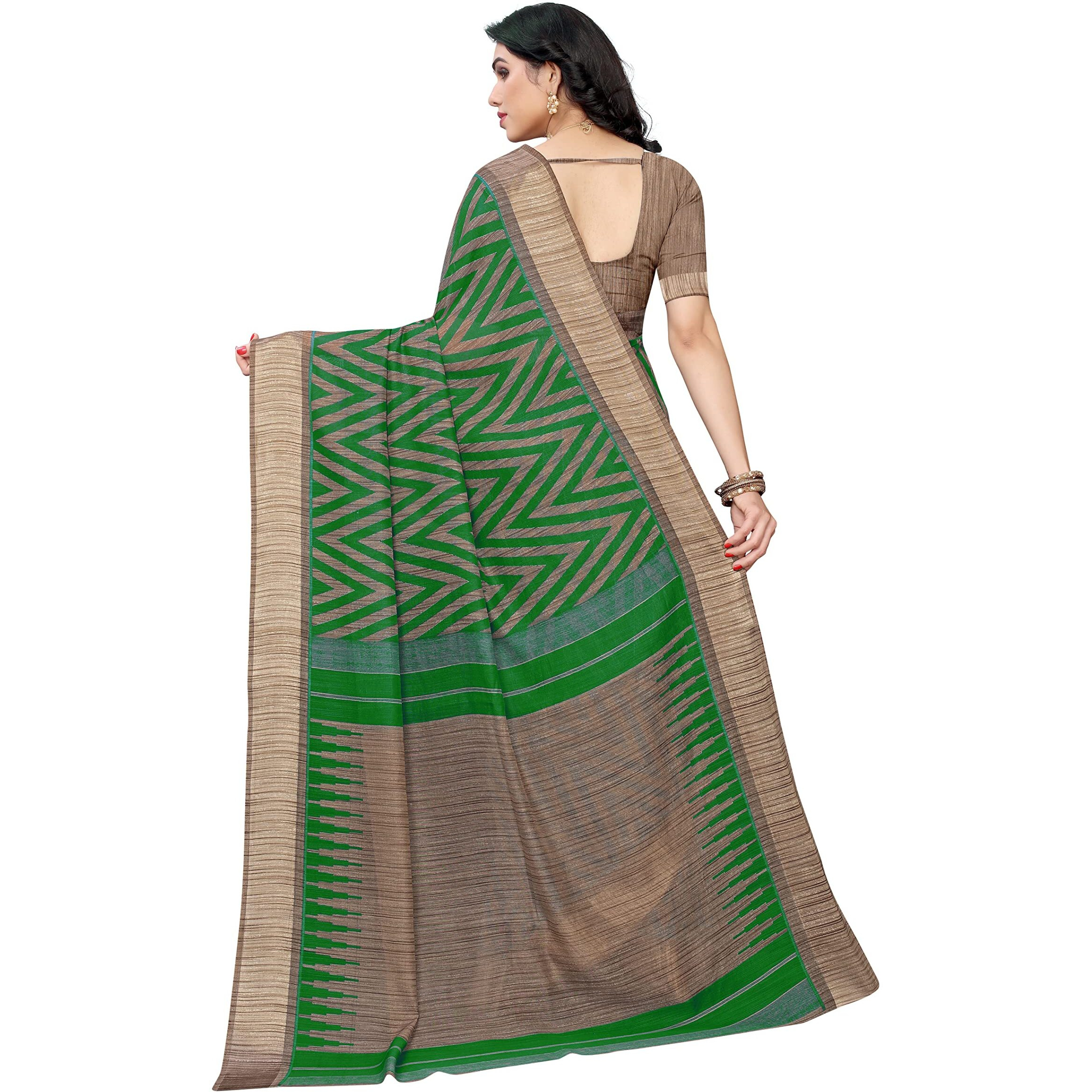Bee M Pee Designer Printed Collection Blend Cotton Sarees for Women 2022 Turquoise