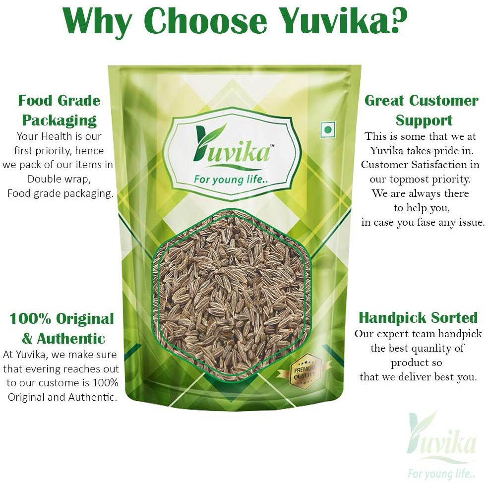 YUVIKA Jeera Safed - Cuminum Cyminum - White Cumin Seeds (900 Grams)