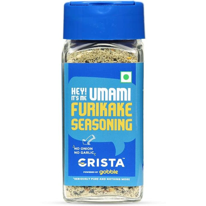 CRISTA Umami Furikake Seasoning a mixed Spices Blend with No Onion No Garlic Zero added Colours, Fillers, Additives & Preservatives 40 gms