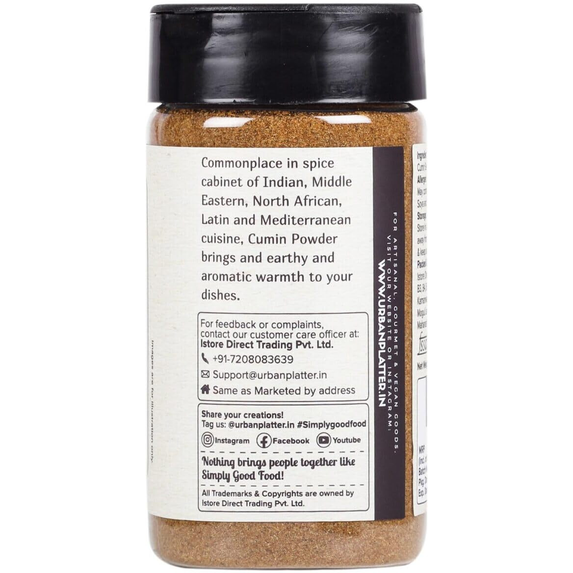 Urban Platter Cumin Seed (Jeera) Powder, 100g