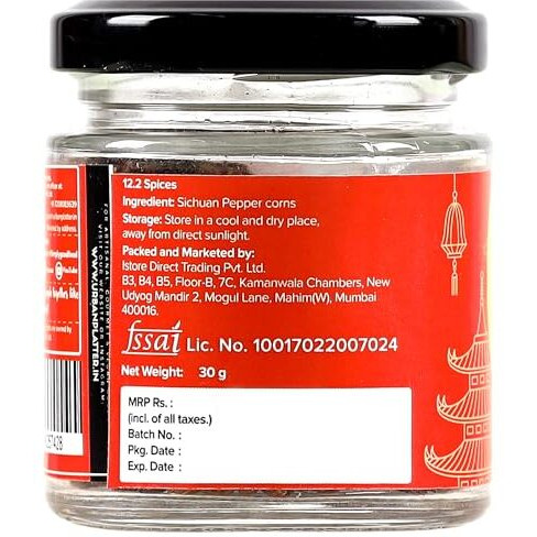 Urban Platter Sichuan Peppercorns, 30g (Sichuan | Schezwan | Pepper Corns | Mouth-numbing Spice | Red Sichuan Peppers)