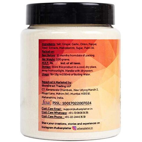 Urban Platter Chicken-less Bouillon & Broth Powder, 200g (Makes Chicken Stock, Perfect for Plant-based Cooking, Stock de Poulet)