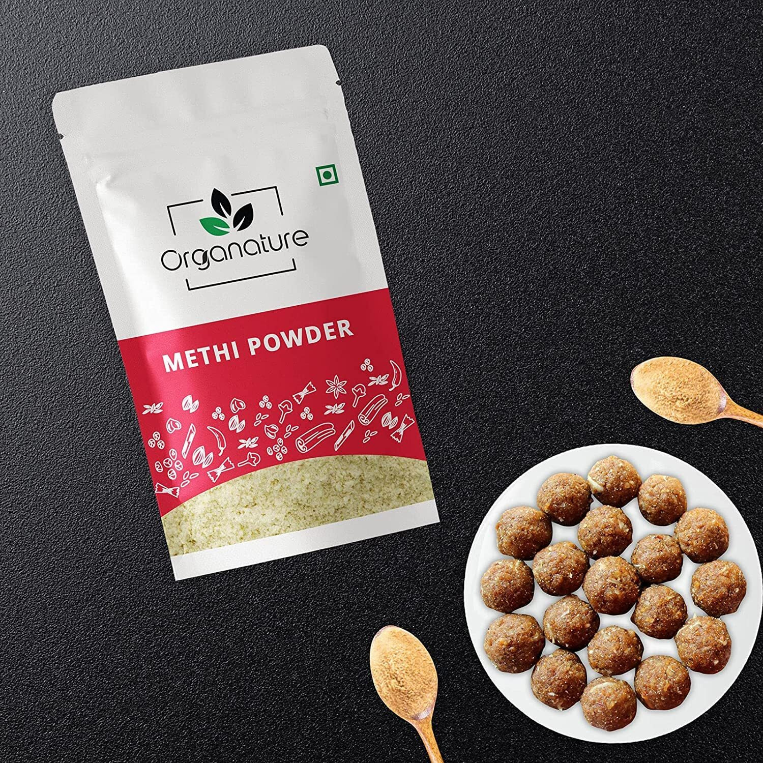Organature Organic Methi Powder USDA Certified Dried Fenugreek Powder | Methi Dana Powder | Indian Spices & Masala Pack of 400 Grams