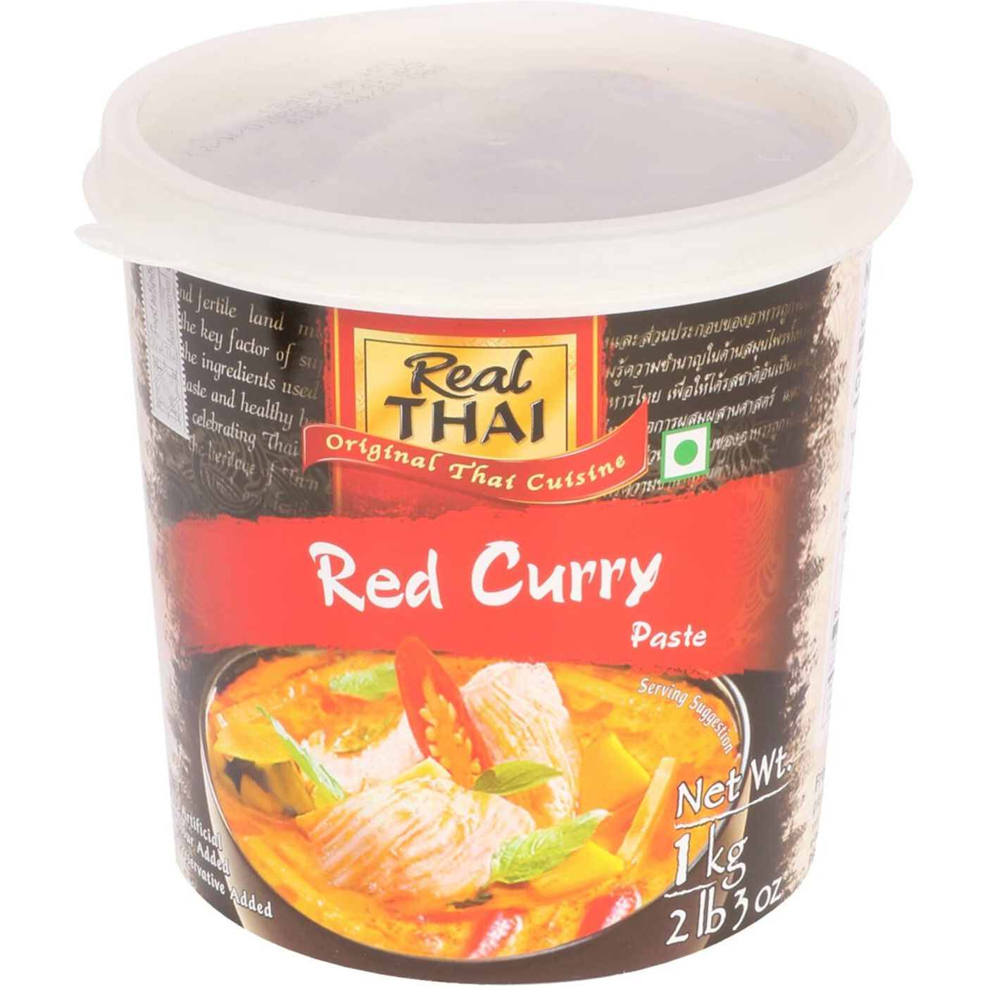 Real THAI Original Thai Cuisine Red Curry Paste, 35.27 oz  1 Kg