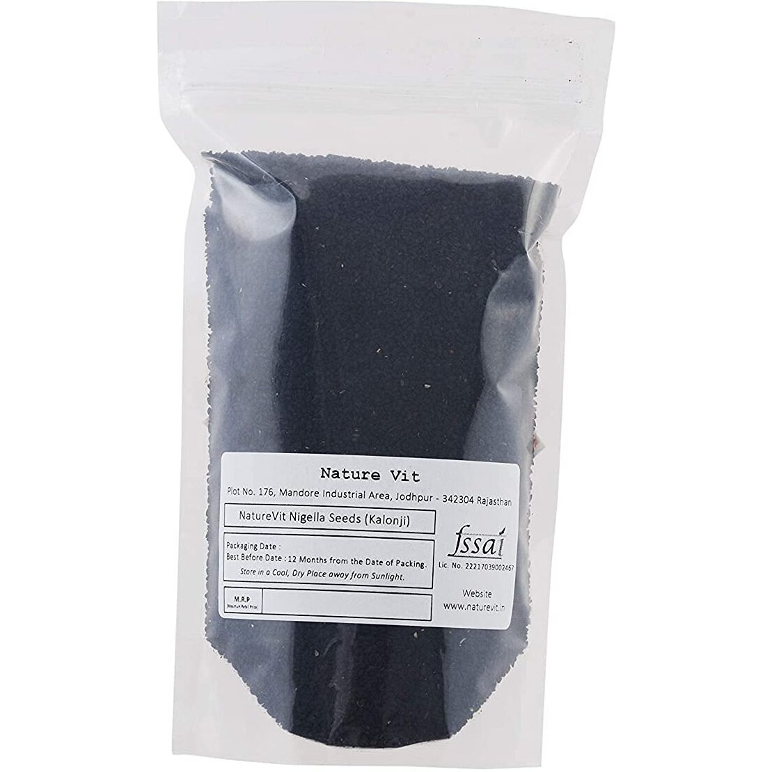 NatureVit Kalonji Seeds, 200g | Nigella Seeds | Seeds for Hair Growth | 100% Natural Indian Superfood, Add Flavour to Curries, Indian Breads and Baked Goods