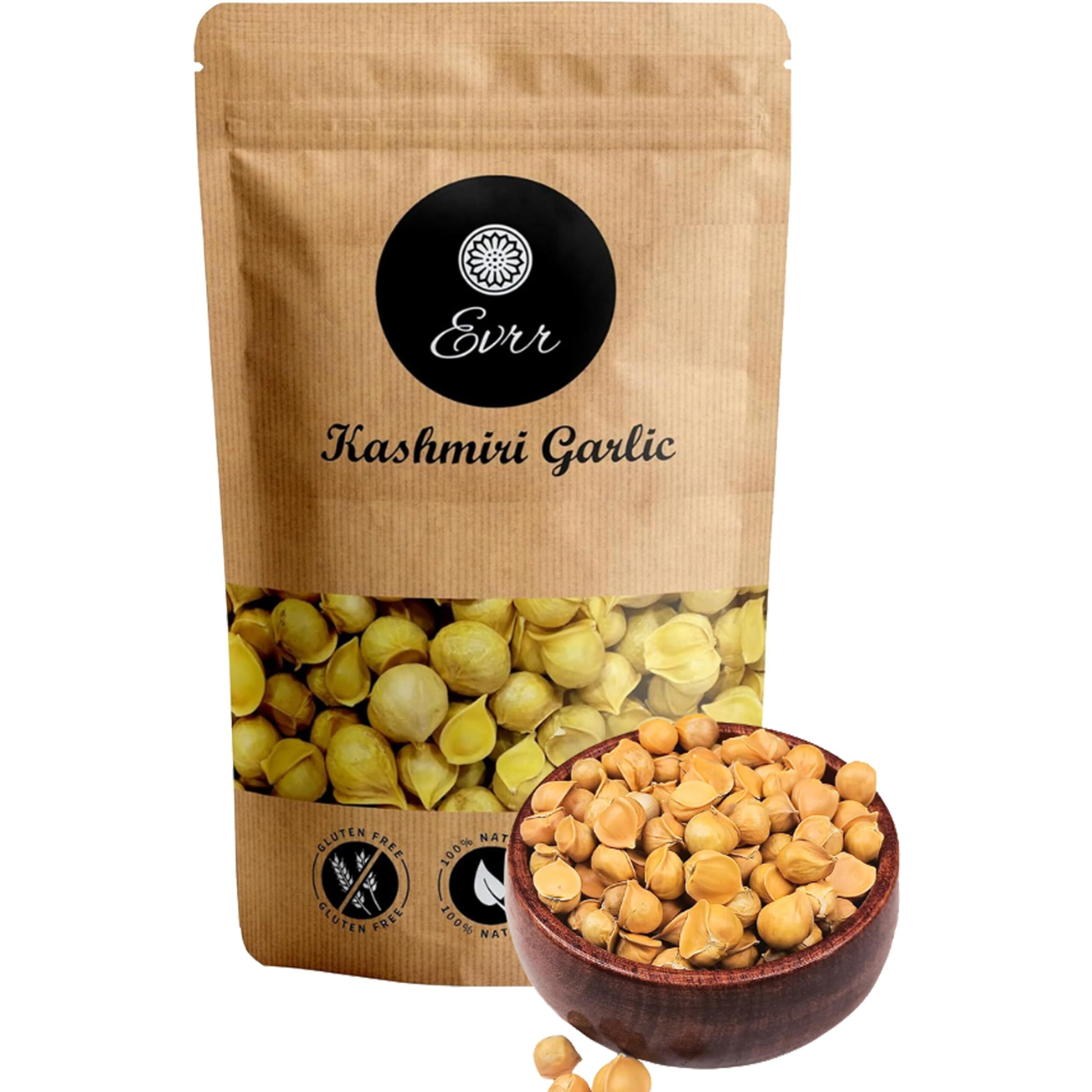 EVRR Kashmiri Garlic (Lehsun) 500gm, A Taste Of Himalayan Tradition, Premium Himalayan Single Clove Garlic For Strong Immunity & Diabetes