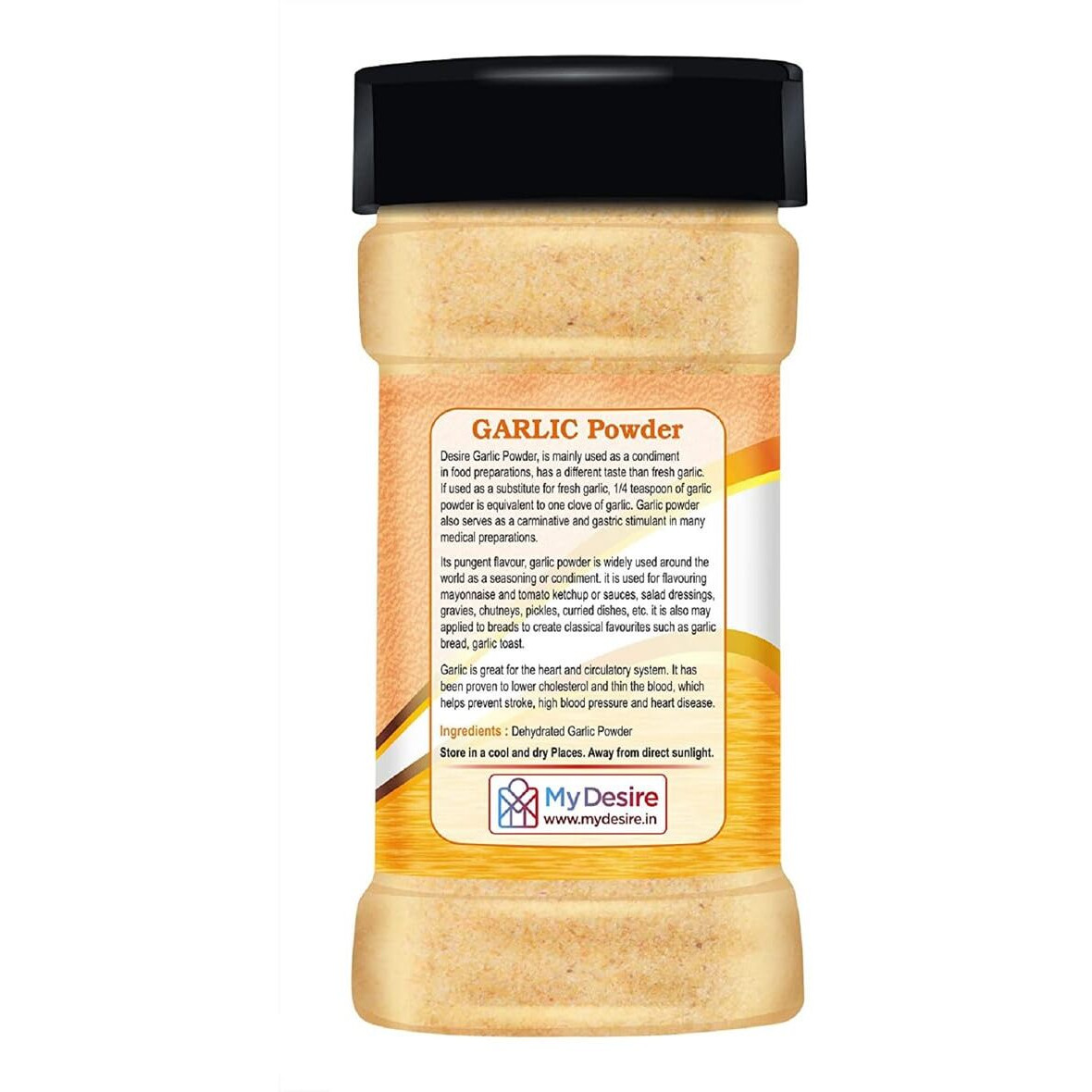 Desire Dehydrated Garlic Powder 200 gram | Pure & Aromatic | Natural Flavor Enhancer | Versatile Spice for Cooking & Seasoning | Fresh, Fine, & Ready to Use