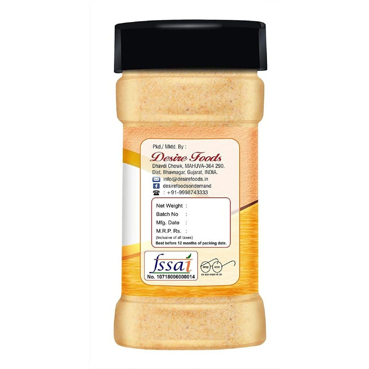 Desire Dehydrated Garlic Powder 200 gram | Pure & Aromatic | Natural Flavor Enhancer | Versatile Spice for Cooking & Seasoning | Fresh, Fine, & Ready to Use