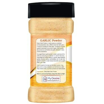 Desire Dehydrated Garlic Powder 100 gram | Pure & Aromatic | Natural Flavor Enhancer | Versatile Spice for Cooking & Seasoning | Fresh, Fine, & Ready to Use