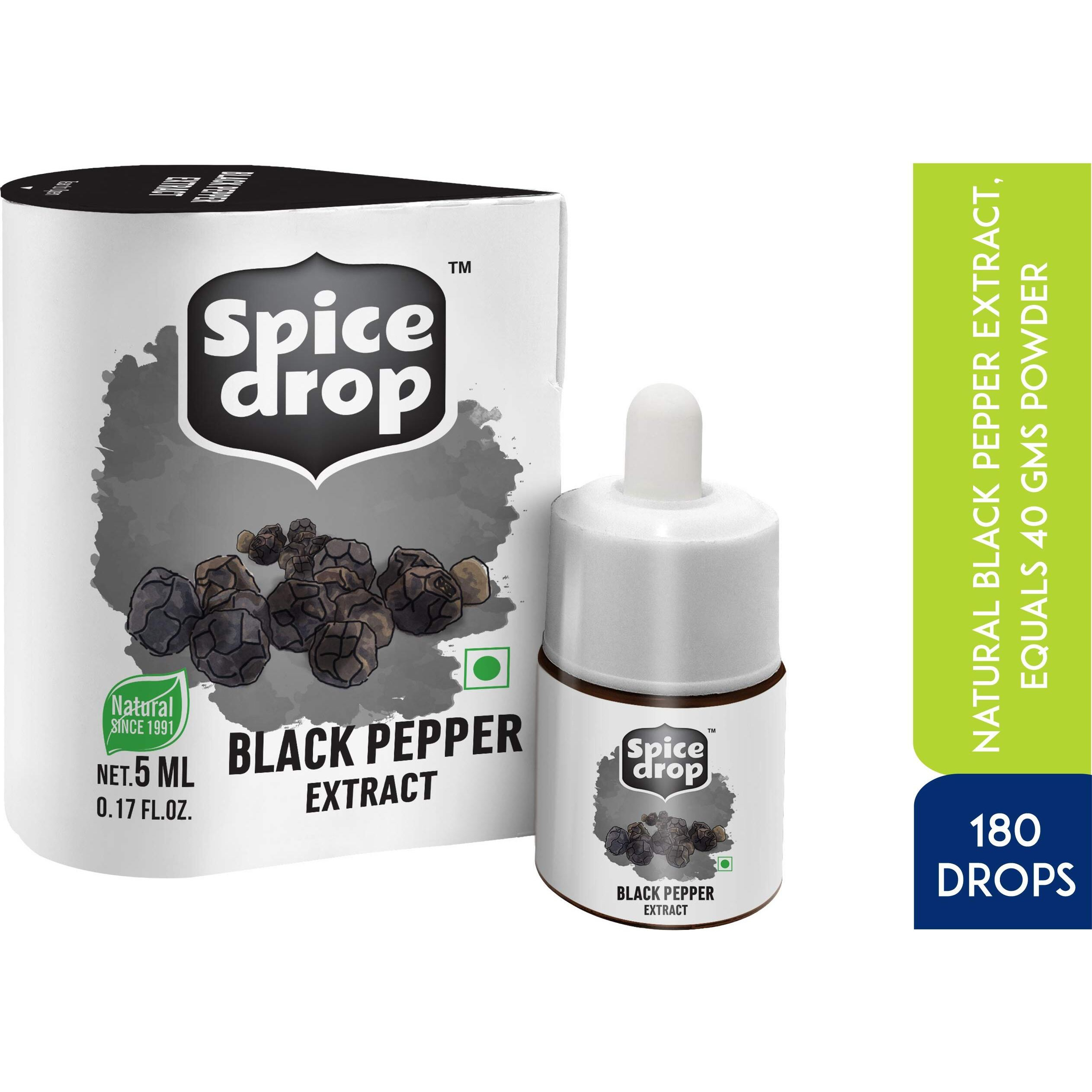 Spice Drop Finger Food Combo | Extract of Black Pepper (Kali Mirch), Garlic (Lahsun)& Red Chilly (Lal Mirch) | Flavor Dips, Cheese, Sauce | Vegan | No Preservatives | 180 Drops Each | 5 ML x 3 Packs