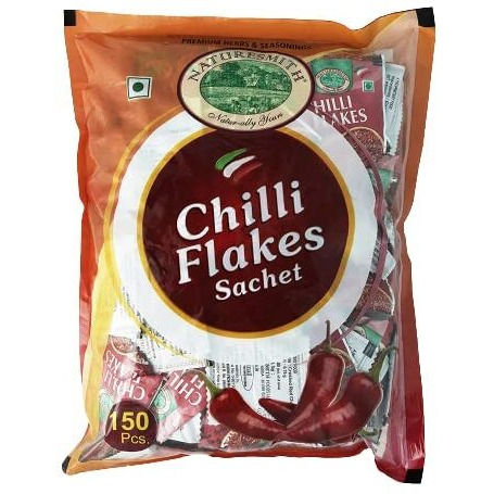 Naturesmith Chilli Flakes Sachet(150Pieces) & Oregano Seasoning Sachet(150Pieces) Combo,300 Grams
