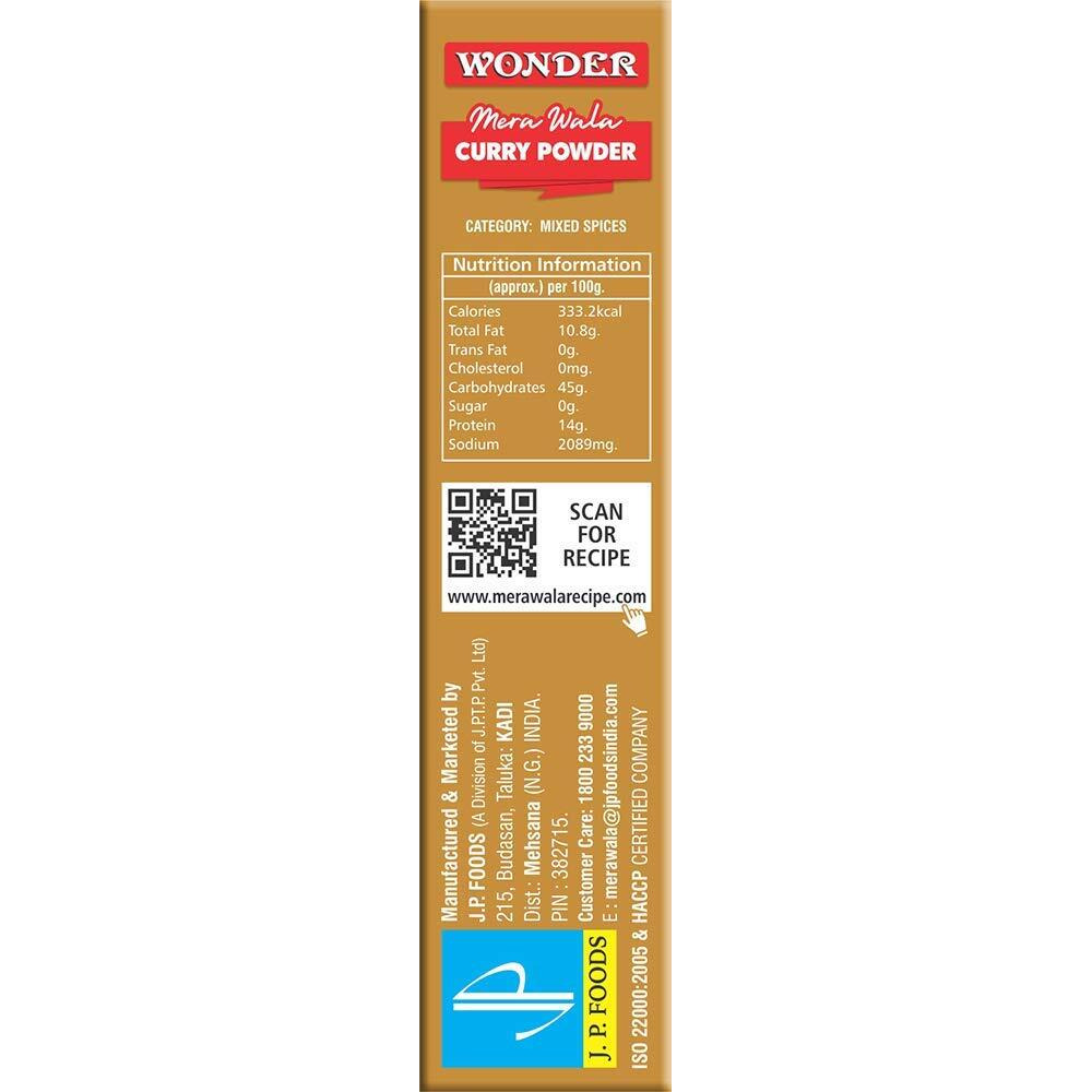 Wonder Mera Wala Curry Powder, (100G) / Curry Masala/for Delicious & Flavourful Cooking/No Preservatives Added/No Artificial Flavour Added/Blended Mixed Spices