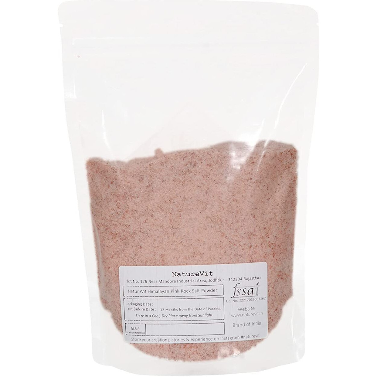 Nature Vit Himalayan Pink Salt Powder | Rock Salt For Healthy Cooking & Weight Loss | Himalayan Pink Salt Organic With 84 Trace Minerals | Pink Salt 100G |Pure,Gourmet-Grade,Signature Quality