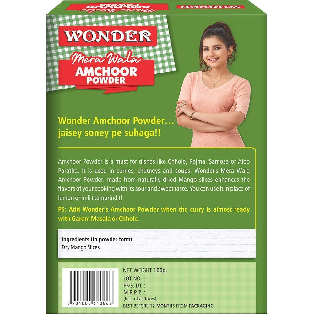 Wonder Mera Wala Amchur/Amchoor Powder/Dry Mango Slices Powder/Aam Powder/Khatai Powder (100G)