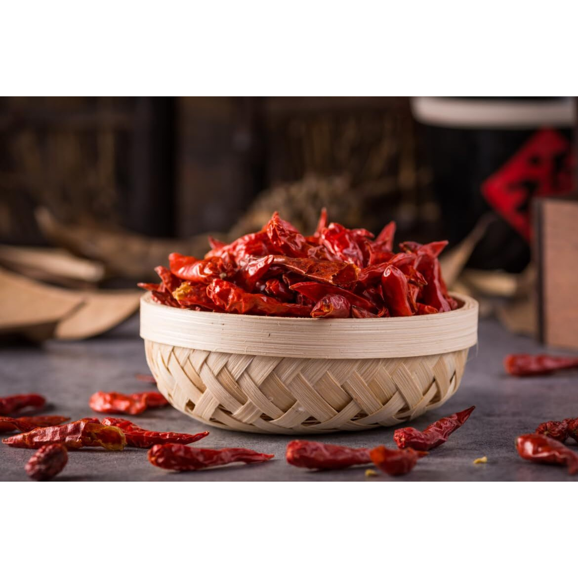 SHAAN-E JAIPUR Natural Lavangi Dandicut Red Chilli | Whole Lavangi Chilly Without Stick | Dried Red Chilly Stemless | Sabut Lal Mirch (1000 Gram)