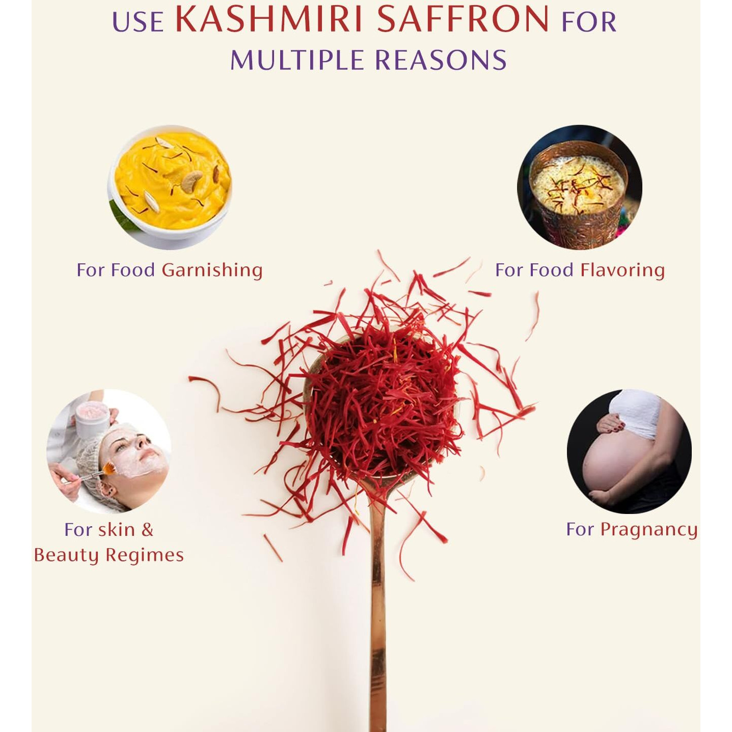 Herbal max Kashmiri Mongra Saffron Kesar, 1g Pack of 2 | A+++ Grade | For Food, Cooking, Sweets Personal Use | Natural Jaffran Leaves