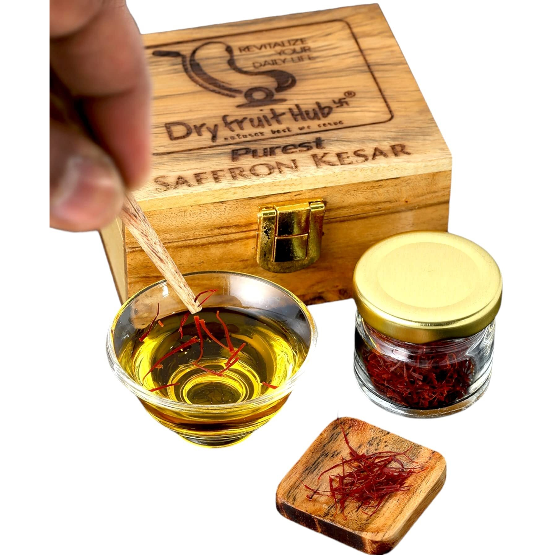 Dry Fruit Hub Saffron Original Kashmiri Kesar 2g | Keshar | Kumkuma Puvvu | Pure Mongra Kesor | Gigft Box | Certified ISO 3632 Tested Grade A+++ For Pregnant Women | Beauty | Cooking Pack of 2