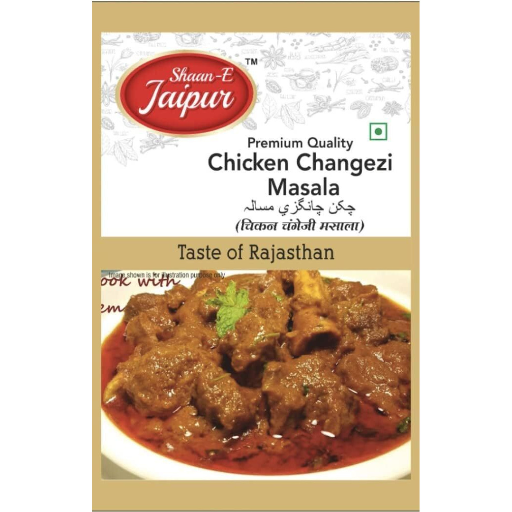 SHAAN-E JAIPUR Chicken Changezi Masala | Tasty And Delicious Chicken Changezi Masala | Fresh & Natural Spices | 50 gm Each (Pack of 2)