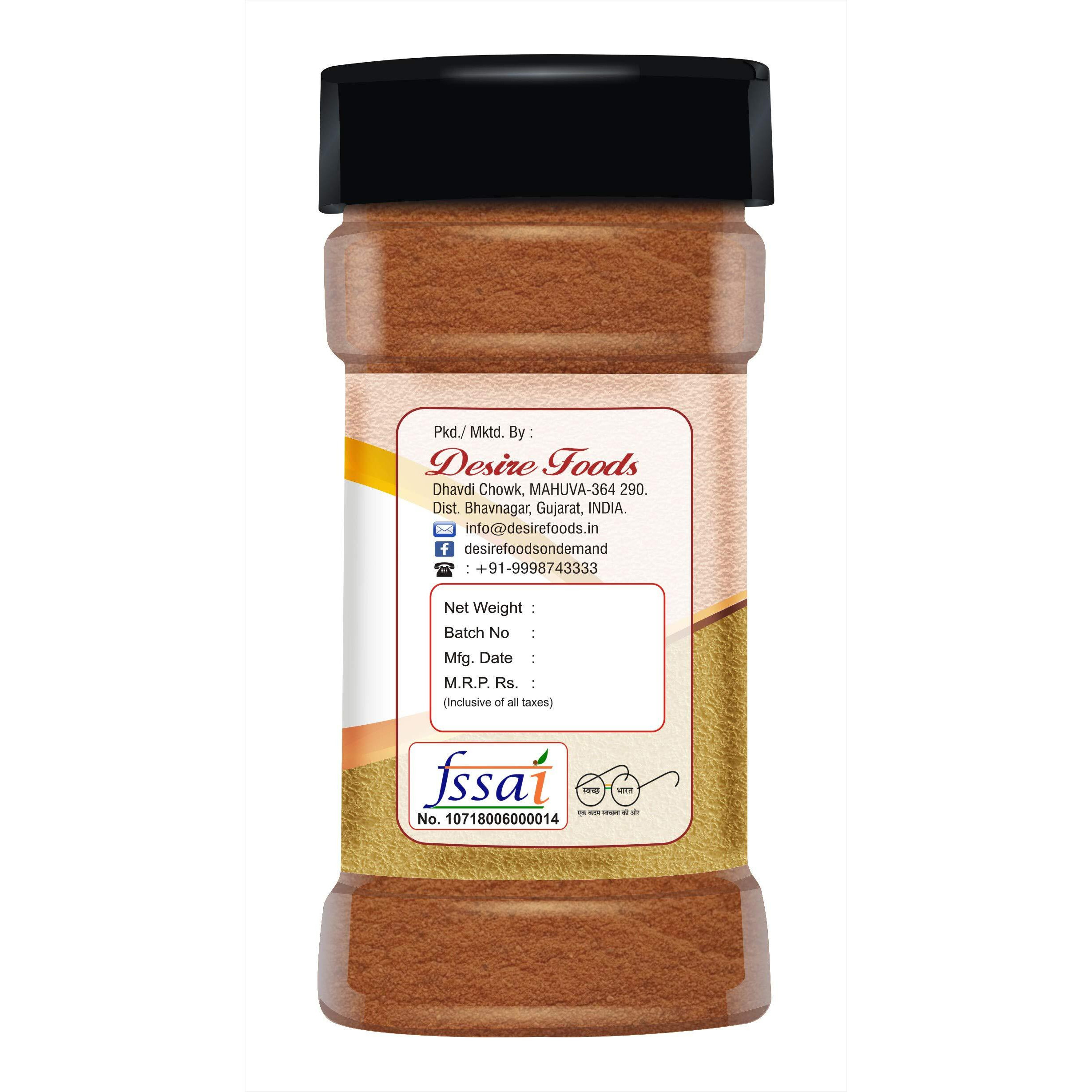 Desire Cinnamon (Dalcheeni) Powder 170 Gram in Jar [Flavourful Indian Spices]