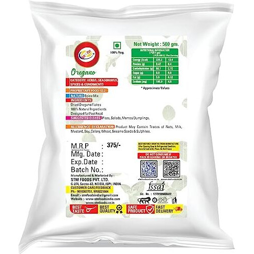 Am 2 Pm - Oregano 500Gm, Pizza Seasoning Tasty Powder & Healthy, Oregano Pizza Pasta Seasoning, Spice Blend For Pizza Pasta