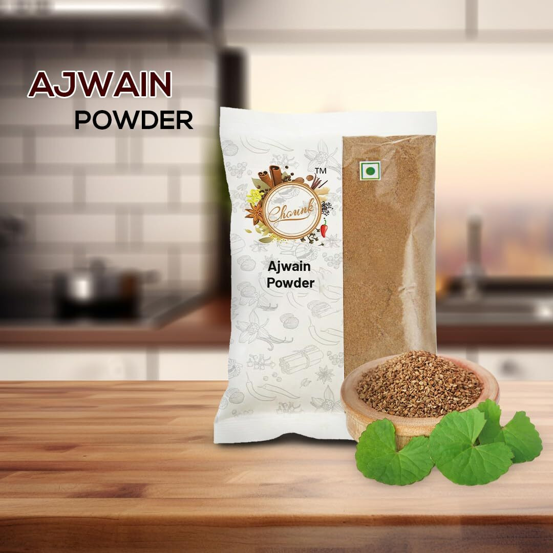 Chounk Spices 100% Natural Ajwain Powder 100g Preservatives Free Carom Seeds Powder Bishops Weed Powder