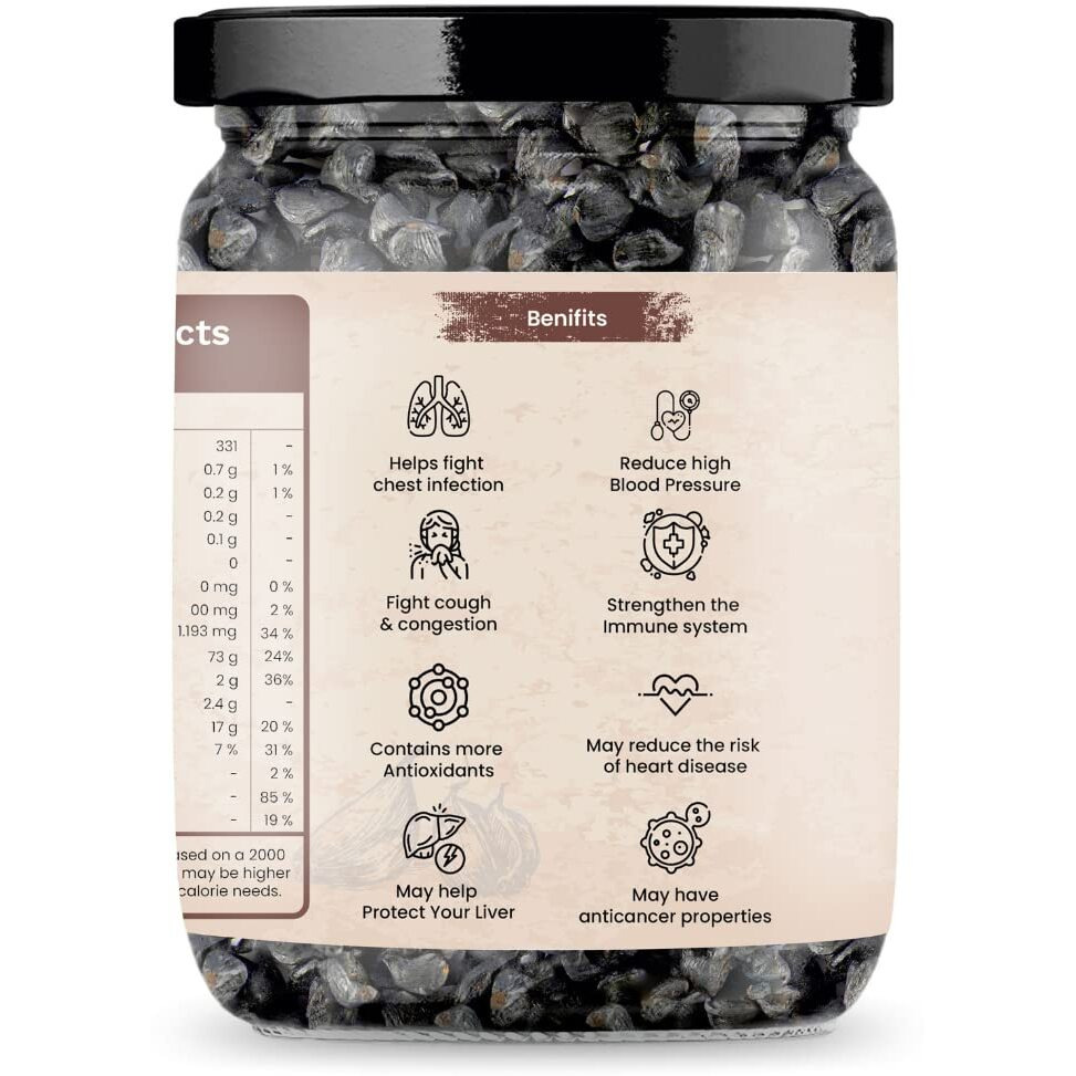 Bhumi Organic Black Garlic - Peeled Cloves, Ready to Eat, Highly Nutritious (100Gm)