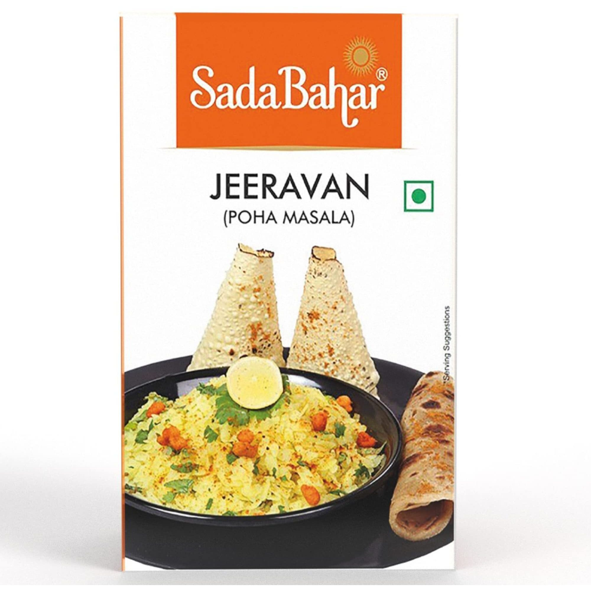 Sadabahar Masale Jeeravan Powder-Indori Poha Masala - No Artificial Color and No Artificial Preservatives , 100gm
