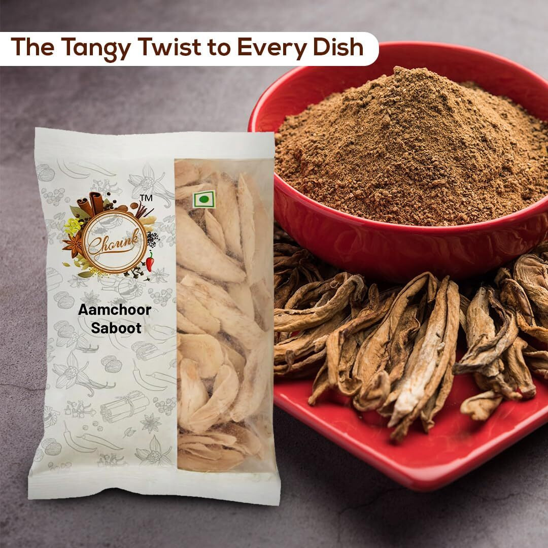 Chounk Dried Amchoor Whole 400g Amchur Dry Mango Slices Sabut Amchur