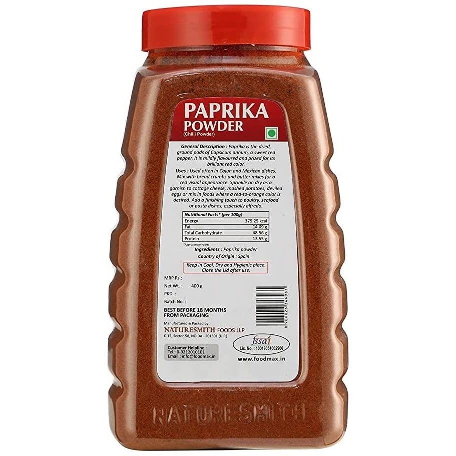 Naturesmith Nature Smith Paprika Powder 400Gm, Vegetable Masala