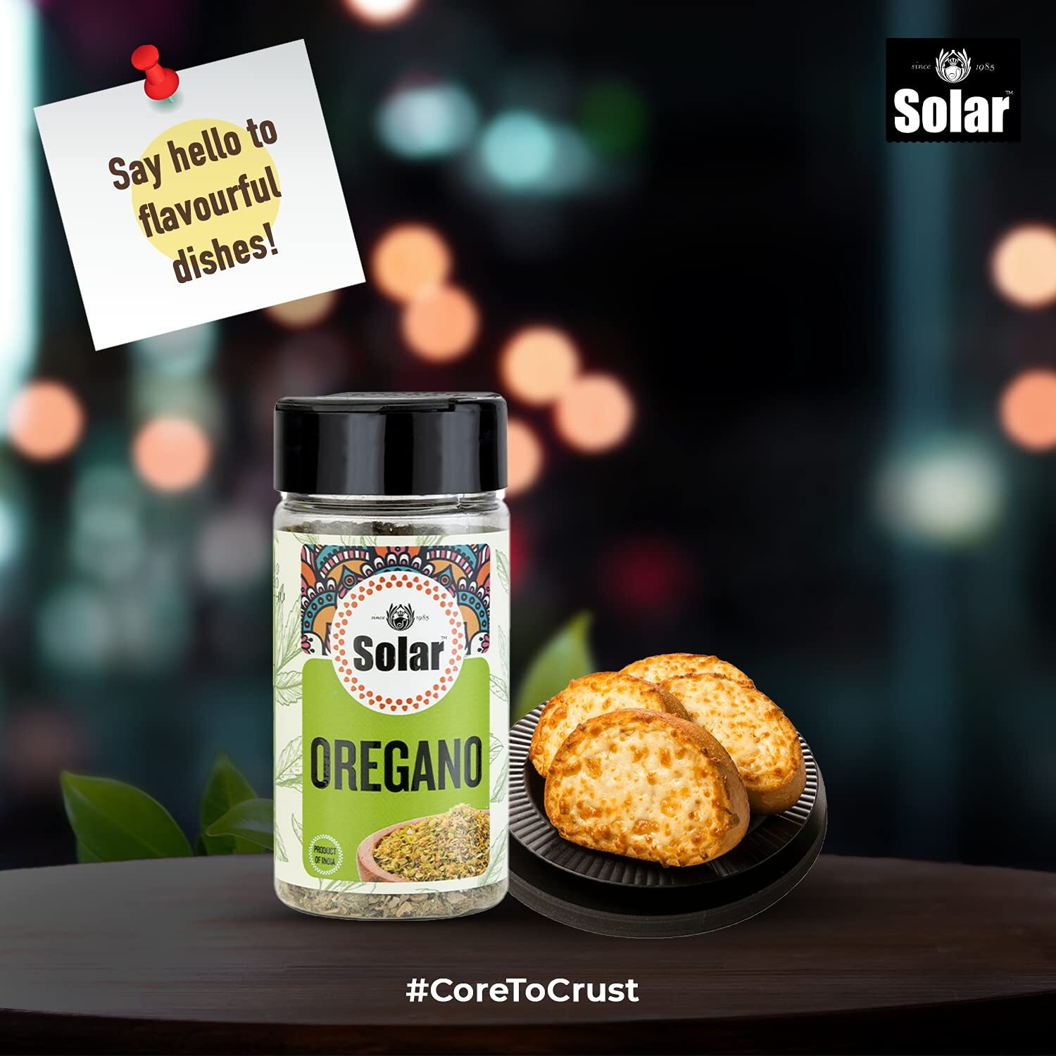 Solar Oregano,1 x 25g | Pizza Seasoning,1 x 60g | Chilli Flakes,1 x 50g | Mixed Herbs,1 x 20g | Dried and Natural Combo Pack of 4 | Suitable for All Cuisines