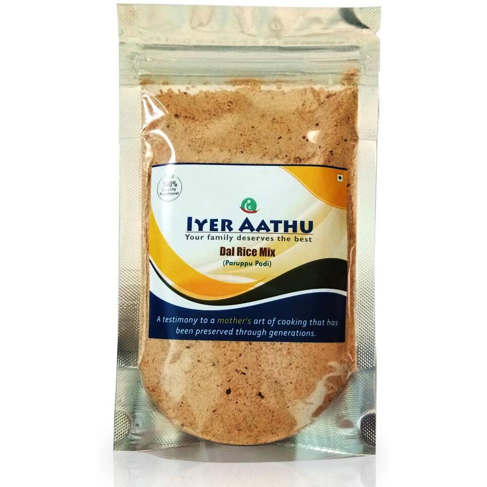 Iyer AATHU DAL Rice Mix/ Paruppu Podi 250 Grams (Without Garlic)