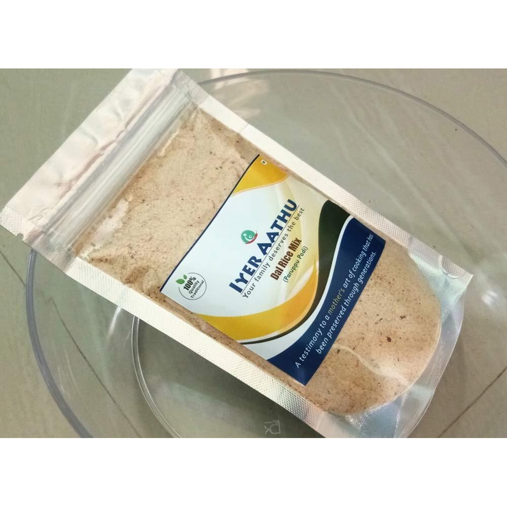 Iyer AATHU DAL Rice Mix/ Paruppu Podi 250 Grams (Without Garlic)