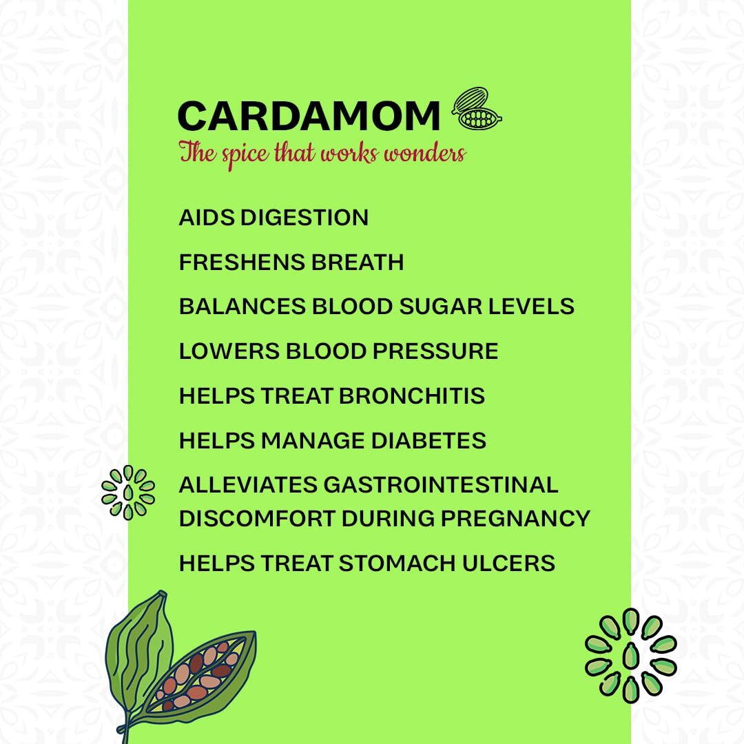 MISTY ONE Cardamom 50 Gm Whole Elaichi