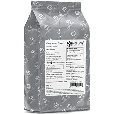 Curry Leaves Powder by Merlion Naturals | Murraya koenigii | 227 gm