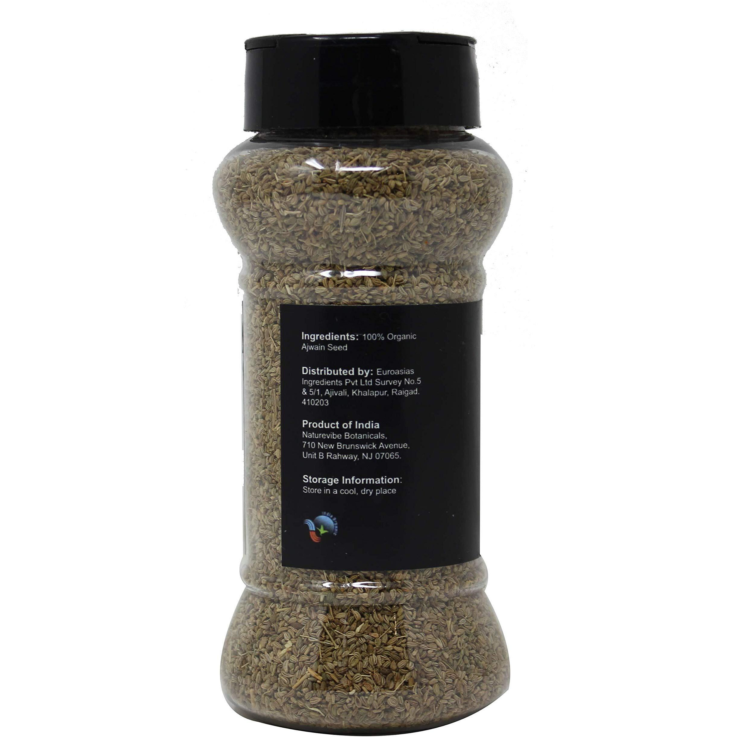 Naturevibe Botanicals Organic Ajwain Seeds - 100gm | Carom Seeds