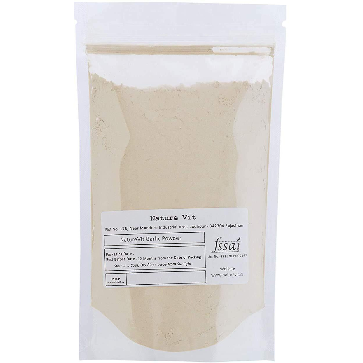 NatureVit Garlic Powder, 1 kg [100% Pure & Premium]