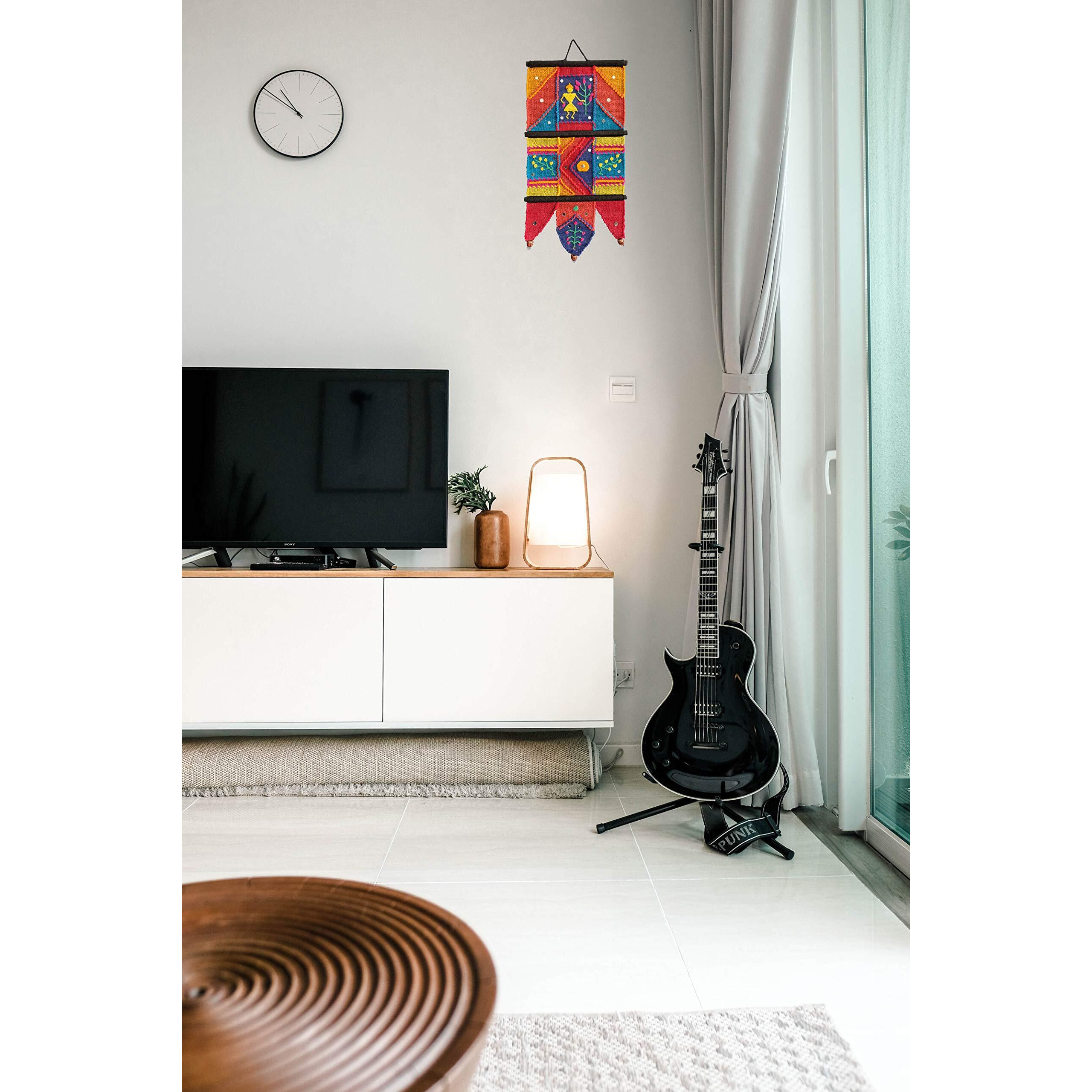VARUNAVI Handloom Cotton Warli wall Hanging Home Decor Tapestry 22 X 11(Multi Colour)