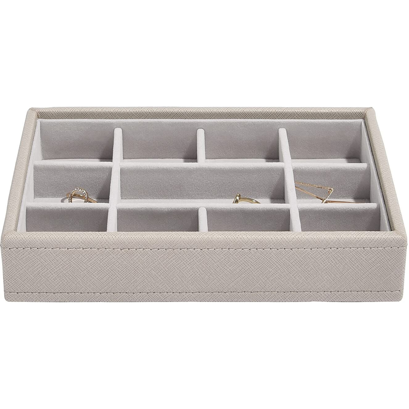 Stackers Trinkets Layer Small | Jewellery Storage Organiser Box for Women - Taupe