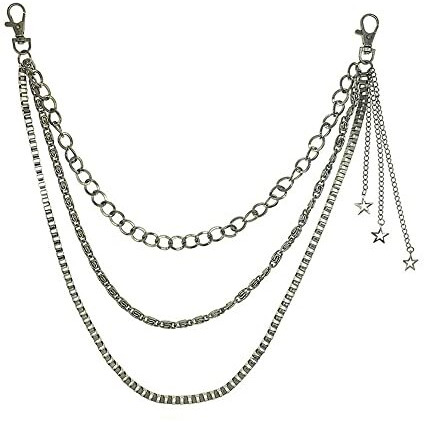 TOPPROSPER Vintage Harajuku Punk Cool Pants Jeans Chain Fashion Body Jewelry Accessory for Women Girls Cute Waist Chain