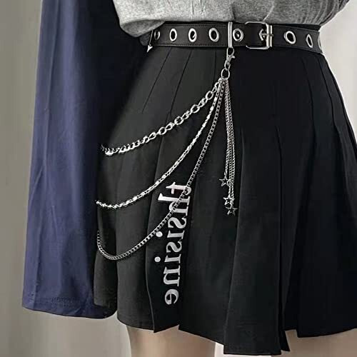 TOPPROSPER Vintage Harajuku Punk Cool Pants Jeans Chain Fashion Body Jewelry Accessory for Women Girls Cute Waist Chain