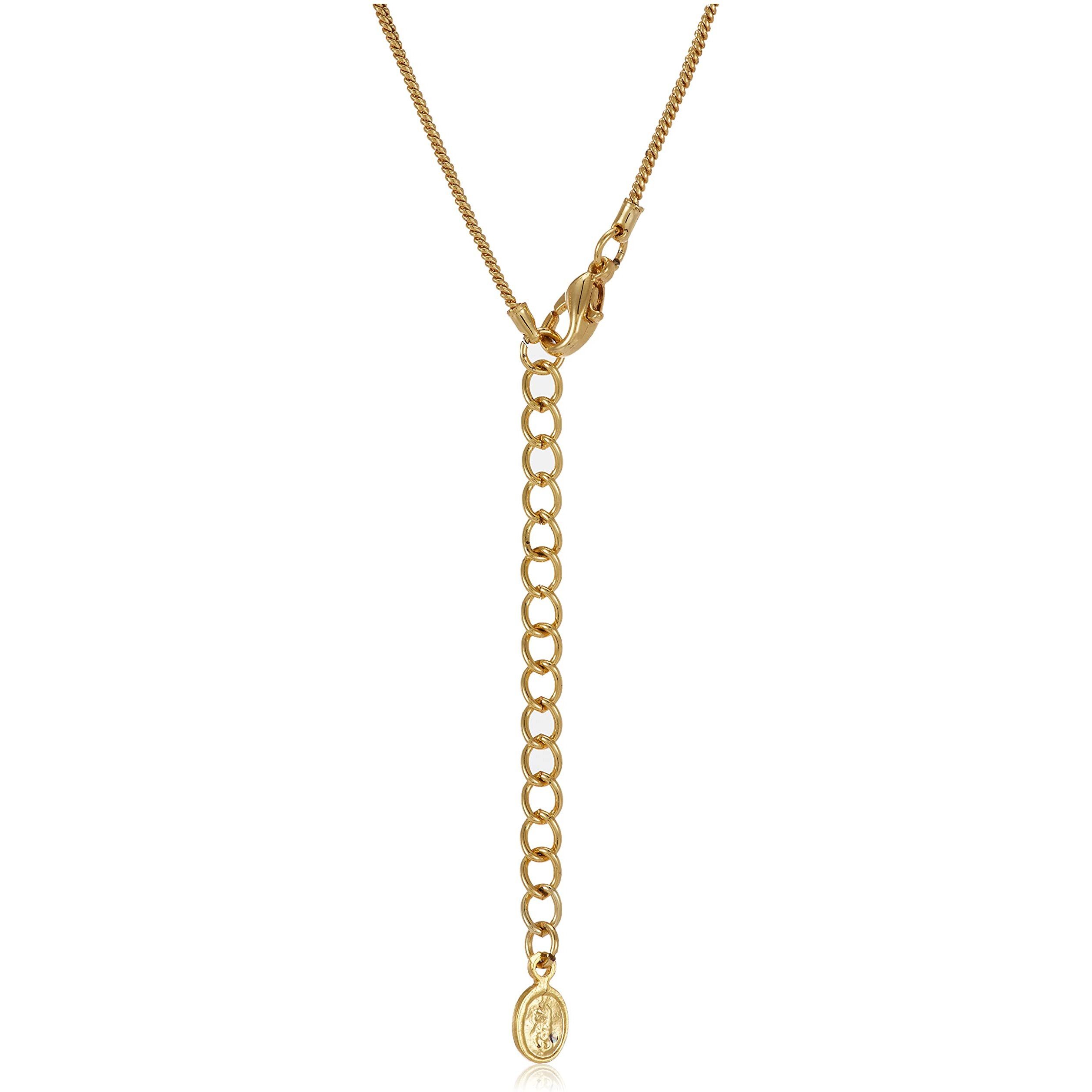Estele 24KT Gold Plated Spherical Austrian Crystal Necklace Set For Women, One Size (5947 NKER)