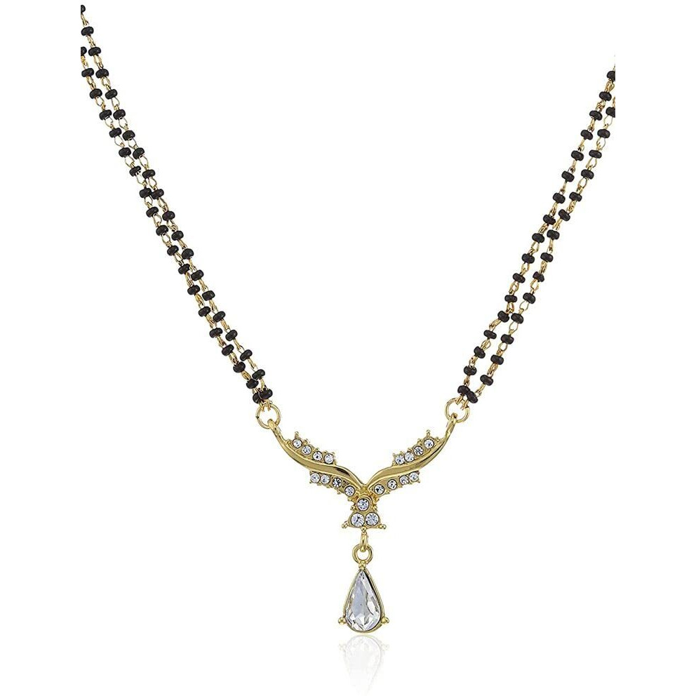 Estele 24Kt Gold Plated Sober Styled Mangalsutra for Girl